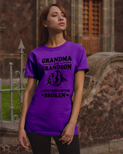 Load image into Gallery viewer, Grandma And Grandson A Bond That Can't Be Broken Custom Design Guys Tee
