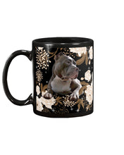 Load image into Gallery viewer, Gift For Dog Lovers Pitbull Bright Peonies Mug
