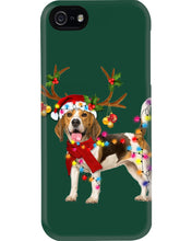 Load image into Gallery viewer, Beagle Gorgeous Reindeer Xmas Lights Gift For Dog Lovers Phone case
