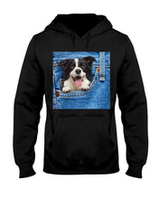 Load image into Gallery viewer, Border Collie In Denim Pocket Gift For Dog Lovers Hoodie
