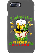 Load image into Gallery viewer, Baseball Drink Beer Day St Patrick's Day Gift For Baseball Lovers Phone case
