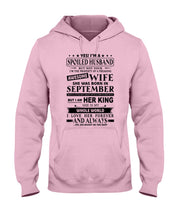 Load image into Gallery viewer, Gift For Husband I'm The Property Of A Freaking Awesome Wife Who Was Born In September Hoodie
