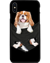 Load image into Gallery viewer, Cavalier King Charles Spaniel In Pocket - Dogs Lovers Gift Phone case
