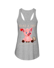 Load image into Gallery viewer, Fart A Day Keep The Doctor Away Gift For Pig Lovers Ladies Flowy Tank
