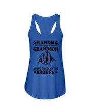 Load image into Gallery viewer, Grandma And Grandson A Bond That Can't Be Broken Custom Design Ladies Flowy Tank

