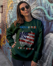 Load image into Gallery viewer, Eagle American Pride Spirit Of America Gift For American People Sweatshirt
