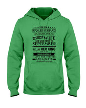 Load image into Gallery viewer, Gift For Husband I'm The Property Of A Freaking Awesome Wife Who Was Born In September Hoodie
