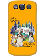 Load image into Gallery viewer, Cavalier King It's Who You Travel With Gift For Dog Lovers Phone case
