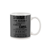 Load image into Gallery viewer, I'm Already Taken By A Sexy And Crazy Girl She Was Born In December Mug
