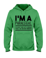 Load image into Gallery viewer, I'm A Paralegal   Special Unique  Custom Design Hoodie
