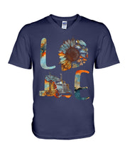 Load image into Gallery viewer, Love Trucker Simple Unique Custom Design For Personalized Job Gift Guys V-Neck
