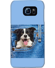 Load image into Gallery viewer, Border Collie In Denim Pocket Gift For Dog Lovers Phone case
