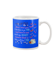 Load image into Gallery viewer, Butterflies When I Miss You I Just Have To Look Inside My Heart Gift For Lover Mug
