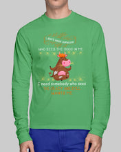Load image into Gallery viewer, Cow I Need Somebody Who Sees The Crazy And Still Wants Me Unisex Long Sleeve
