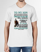 Load image into Gallery viewer, Look Right Beside You Eagle Mom Gift For Son Guys V-Neck
