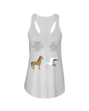 Load image into Gallery viewer, Funny Unicorn Difference Between Your Regular Aunt And My Dutch Aunt Ladies Flowy Tank
