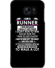 Load image into Gallery viewer, I Am A Runner I Run Because I Really Like Food Custom Design Phone case
