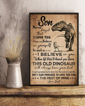 Load image into Gallery viewer, Daddy Gift For  Son Never Forget That I Love You Custom Design Vertical Poster
