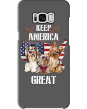 Load image into Gallery viewer, Keep America Great Yorkshire Terrier Gift For Dog Lovers Phone case
