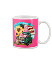 Load image into Gallery viewer, Black Phone Case With Pig Sunflower Gift For Pig Lovers Mug
