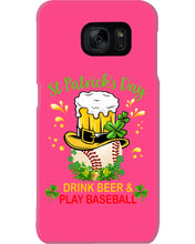 Load image into Gallery viewer, Baseball Drink Beer Day St Patrick's Day Gift For Baseball Lovers Phone case
