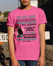 Load image into Gallery viewer, Look Right Beside You Eagle Mom Gift For Son Guys Tee
