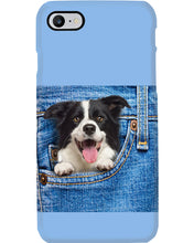 Load image into Gallery viewer, Border Collie In Denim Pocket Gift For Dog Lovers Phone case
