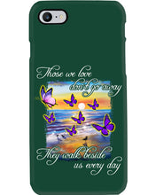 Load image into Gallery viewer, Butterfly Sunset On Beach Those We Love Don't Go Away Gift For Lover Phone case
