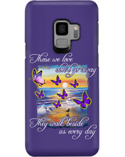 Load image into Gallery viewer, Butterfly Sunset On Beach Those We Love Don't Go Away Gift For Lover Phone case
