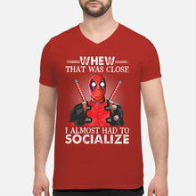 Load image into Gallery viewer, Deadpool I Almost Had To Socialize Gift For Fans Guys V-Neck
