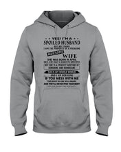 Load image into Gallery viewer, A Spoiled Husband Of    April  Freaking Awesome Wife For Birthday Gift Hoodie
