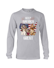 Load image into Gallery viewer, Keep America Great Yorkshire Terrier Gift For Dog Lovers Unisex Long Sleeve
