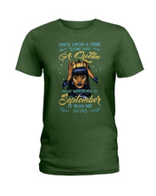Load image into Gallery viewer, A Queen Was Born In October Birthday Meaningful Gift For Women Ladies Tee
