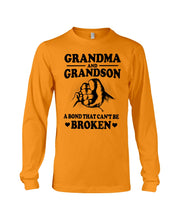 Load image into Gallery viewer, Grandma And Grandson A Bond That Can't Be Broken Custom Design Unisex Long Sleeve
