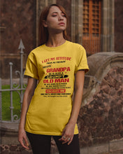 Load image into Gallery viewer, I Get My Attitude From My Freakin' Awesome Grandpa Who Was Born In October Guys Tee
