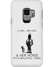Load image into Gallery viewer, A Girl Her Dog Her Horse It's A Beautiful Thing Phone case
