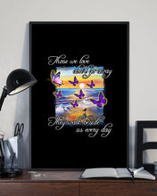 Load image into Gallery viewer, Butterfly Sunset On Beach Those We Love Don't Go Away Gift For Lover Vertical Poster
