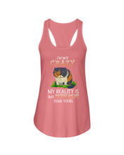 Load image into Gallery viewer, I'm Not Crazy My Reality Is Just Different Than Yours Custom Ladies Flowy Tank
