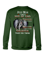 Load image into Gallery viewer, July Man Son Of God Birthday Meaningful Gift For Men Sweatshirt
