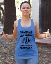 Load image into Gallery viewer, Grandma And Grandson A Bond That Can't Be Broken Custom Design Ladies Flowy Tank
