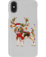 Load image into Gallery viewer, Beagle Gorgeous Reindeer Xmas Lights Gift For Dog Lovers Phone case
