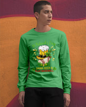 Load image into Gallery viewer, Baseball Drink Beer Day St Patrick's Day Gift For Baseball Lovers Unisex Long Sleeve
