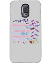 Load image into Gallery viewer, Butterflies When I Miss You I Just Have To Look Inside My Heart Gift For Lover Phone case

