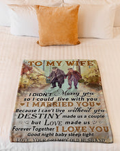 Load image into Gallery viewer, Fishing Destiny Made Us A Couple Grumpy Old Husband Gift For Wife Fleece Blanket
