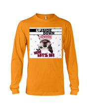 Load image into Gallery viewer, Boston Upside Down Now Let's Be Gift For Dog Lovers Unisex Long Sleeve
