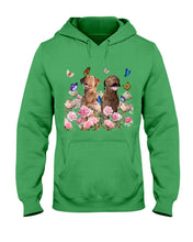 Load image into Gallery viewer, Gift For Dog LoversChesapeake Bay Retriever With Peonies Hoodie

