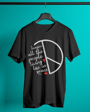 Load image into Gallery viewer, Image All The People Living Life In Peace Custom Design For Friends Guys V-Neck
