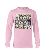 Load image into Gallery viewer, Many Love Husky Siberian On Phone Case Gift For Husky Lovers Unisex Long Sleeve
