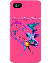Load image into Gallery viewer, Hummingbirds Heart Shaped I Am A Simple Woman Gift For Mom Phone case
