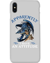 Load image into Gallery viewer, Apparently I Have An Attitude Blue Dragon Phone case
